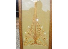 A superb Glasgow School oak folding firescreen - Thumbnail 3