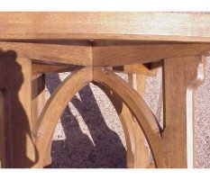 A W N Pugin for J G Crace. An outstanding oak centre table - Thumbnail 12