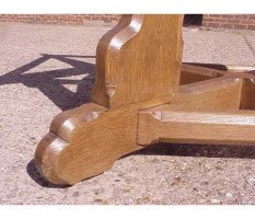 A W N Pugin for J G Crace. An outstanding oak centre table - Thumbnail 16