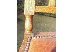 George Walton (style of). A pair of Arts and Crafts oak chairs - Thumbnail 6