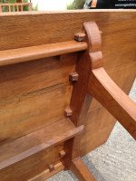 Edward Barnsley. A super quality Cotswold style oak dining table designed for the Rural Industries Bureau. - Thumbnail 11