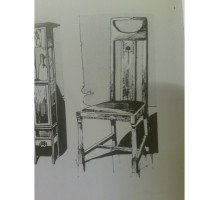 G M Ellwood for J S Henry. A rare and important Arts and Crafts oak armchair and matching side chair - Thumbnail 29