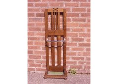 E A Taylor. A Glasgow School Arts and Crafts oak stickstand - Thumbnail 1