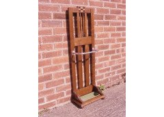 E A Taylor. A Glasgow School Arts and Crafts oak stickstand - Thumbnail 2