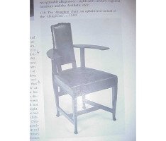 George Walton. A rare Glasgow School oak and leather 'Abingdon' armchair - Thumbnail 8