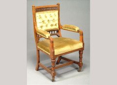 Charles Bevan (attributed). A set of five side and an elbow chair - Thumbnail 2