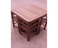 Heals of London. A rare classic teak garden suite of superior design - Thumbnail 7