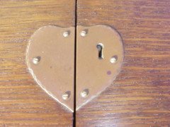 George Walton. An Arts and Crafts oak fold over writing desk - Thumbnail 4
