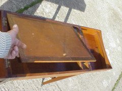 George Walton. An Arts and Crafts oak fold over writing desk - Thumbnail 5