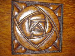 E A Taylor for Wylie and Lochhead. An Arts and Crafts oak sideboard - Thumbnail 6