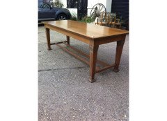 John Ednie. A rare Glasgow School oak refectory table for the Printing Works in Darnley St Glasgow - Thumbnail 2