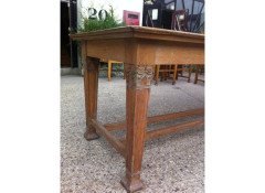 John Ednie. A rare Glasgow School oak refectory table for the Printing Works in Darnley St Glasgow - Thumbnail 6