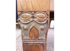 John Ednie. A rare Glasgow School oak refectory table for the Printing Works in Darnley St Glasgow - Thumbnail 7