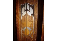 C F A Voysey for J S Henry. An Arts and Crafts oak display cabinet - Thumbnail 5