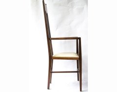 G M Ellwood for J S Henry. A pair of mahogany armchairs merly with a J. S. Henry label under - Thumbnail 2