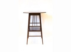 Jas Shoolbred and Co. A rare pair of Anglo Japanese walnut long octagonal side tables - Thumbnail 3