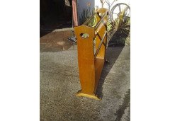 Ambrose Heal for Heals of London. An Arts and Crafts oak towell rail - Thumbnail 1