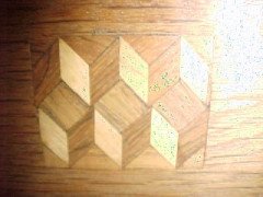 John Ednie. An Arts and Crafts oak inlaid extending dining table. - Thumbnail 2
