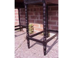 Collinson and Lock. An eight leg ebonised desk with a Makassar Ebony top. - Thumbnail 9