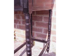 Collinson and Lock. An eight leg ebonised desk with a Makassar Ebony top. - Thumbnail 10