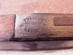 Collinson and Lock. An eight leg ebonised desk with a Makassar Ebony top. - Thumbnail 13