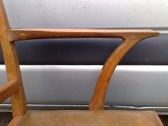 Edward Barnsley. A super quality pair of Cotswold style oak armchair - Thumbnail 7
