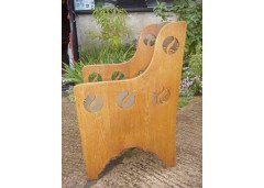 A Glasgow style Arts and Crafts oak armchair - Thumbnail 3