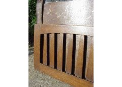 Leonard Wyburd for Liberty and Co. A rare Liberty and Co Arts and Crafts oak wall mirror/paper rack - Thumbnail 3