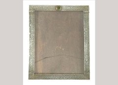 Liberty & Co. Attributed – Hammered Pewter and Enamel Photograph Frame (c.1900) - Thumbnail 1