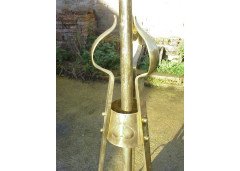 Margaret Gilmour. A Glasgow school telescopic brass standard lamp - Thumbnail 3