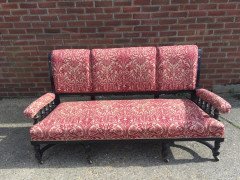 Bruce Talbert for Gillows. An Aesthetic Movement ebonised settee - Thumbnail 2
