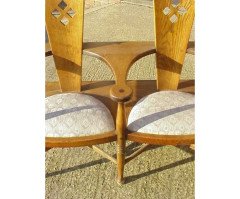 George Walton. An Arts and Crafts love seat - Thumbnail 3