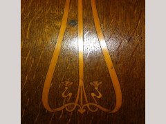 Wylie and Lochhead. A top quality Glasgow School Arts and Crafts oak bedroom pair with 3/4 wardrobe and 4' 6" double bed. - Thumbnail 2