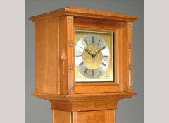 Robert Mouseman Thompson. A rare oak longcase clock - Thumbnail 2