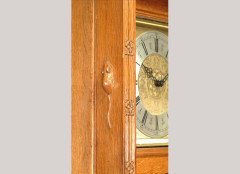 Robert Mouseman Thompson. A rare oak longcase clock - Thumbnail 3