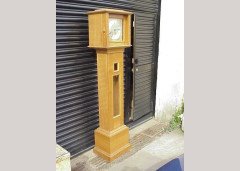 Robert Mouseman Thompson. A rare oak longcase clock - Thumbnail 5