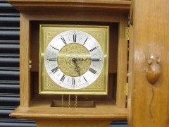 Robert Mouseman Thompson. A rare oak longcase clock - Thumbnail 8