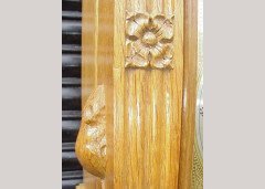 Robert Mouseman Thompson. A rare oak longcase clock - Thumbnail 9