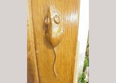 Robert Mouseman Thompson. A rare oak longcase clock - Thumbnail 10
