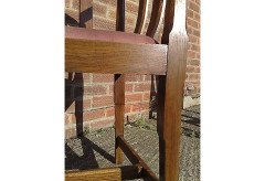 Gordon Russell. A set of six Cotswold School Arts and Crafts sculptured oak tub chairs - Thumbnail 9