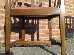 Gordon Russell. A set of six Cotswold School Arts and Crafts sculptured oak tub chairs - Thumbnail 10