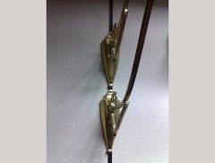 WAS Benson. A pair of brass picture wall light brackets - Thumbnail 5
