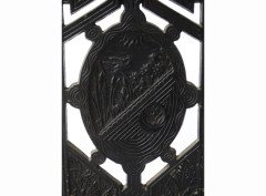 Robbins and Co. An Anglo-Japanese cast iron stickstand with floral decor - Thumbnail 3