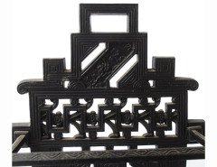 Robbins and Co. An Anglo-Japanese cast iron stickstand with floral decor - Thumbnail 4