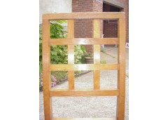 Heals of London. A good quality rare pair of Heals and Co oak lattice back music/breakfast bar stools - Thumbnail 4