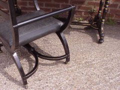 Bruce Talbert for Gillows. An important Aesthetic Movement ebonised desk - Thumbnail 8