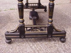 Bruce Talbert for Gillows. An important Aesthetic Movement ebonised desk - Thumbnail 9