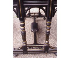Bruce Talbert for Gillows. An important Aesthetic Movement ebonised desk - Thumbnail 10