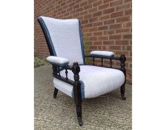 E W Godwin for William Watt. A pair of Anglo Japanese armchair - Thumbnail 2