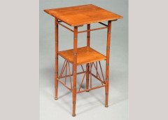 Bruce and Smith. A walnut square occasional table after E W Godwin - Thumbnail 1